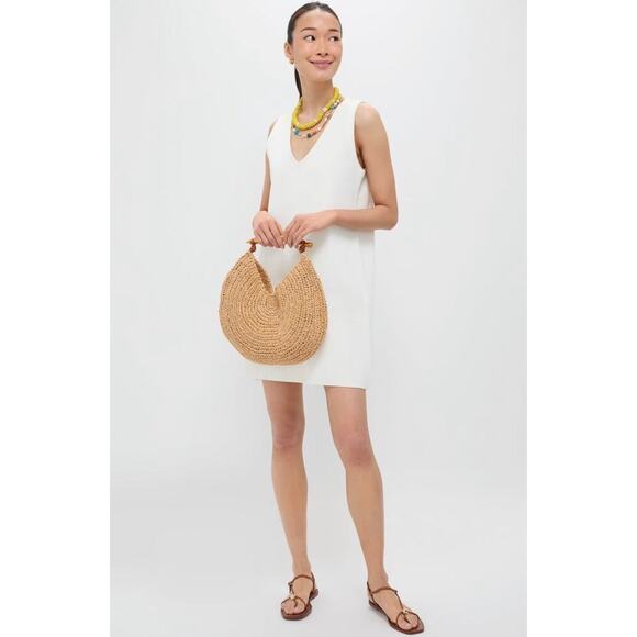 Tuckernuck Pomander Place Bixby Knit Mini Dress Ivory V Neck XL - Picture 7 of 14